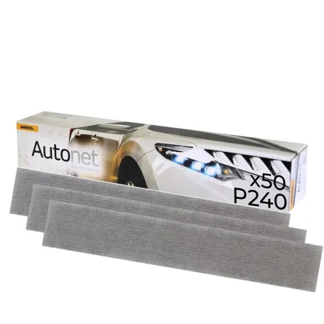 Шлифовальная лента Mirka Autonet, 70x420 мм, P240, 50шт/уп. (AE15105025)