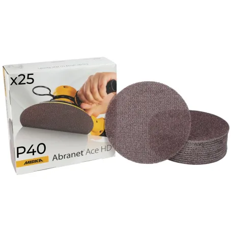 Шлифовальный круг Mirka Abranet Ace HD D225/Р40, 25 шт. (AH22302540)