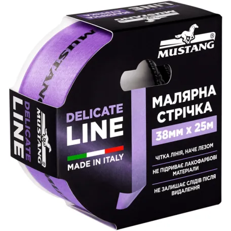 Малярная стрічка Mustang Delicate Line 38 мм x 25 м (ITWP3825L)