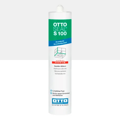 Санитарный силиконовый герметик OTTOSEAL S100 C01 белый, 300 мл (1390300000001)