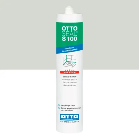 Санитарный силиконовый герметик OTTOSEAL S100 C45 шиншиллы, 300 мл (1390300000045)