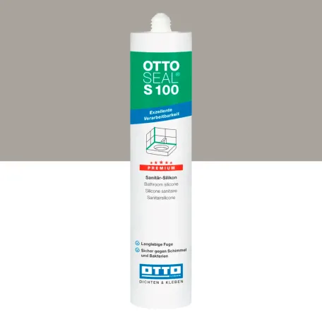 Санитарный силиконовый герметик OTTOSEAL S100 C79 каменно-серый, 300 мл (1390300000079)