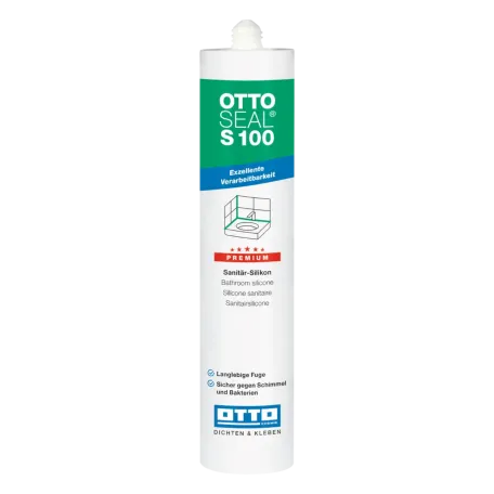 Силиконовый герметик OTTOSEAL S100 C8687 белый матовый, 300 мл (1392300000001)