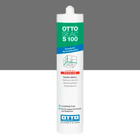 Силиконовый герметик OTTOSEAL S100 C8680 серый матовый, 300 мл (1392300000002)