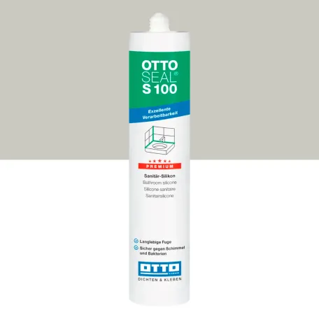 Силиконовый герметик OTTOSEAL S100 C8678 серебристо-серый матовый, 300 мл (1392300000094)