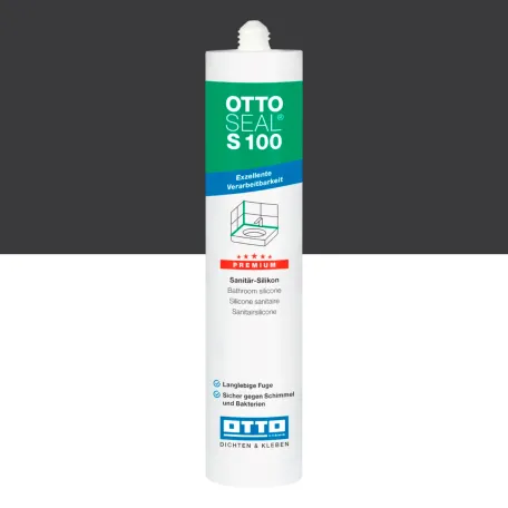 Силиконовый герметик OTTOSEAL S100 C5176 бархатно-черный, 300 мл (1395300000094)