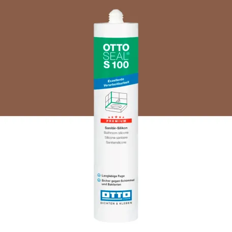 Силиконовый герметик OTTOSEAL S100 C1167 табачно-коричневый, 300 мл (1397300000035)