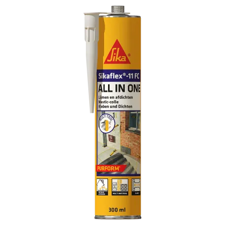 Универсальный полиуретановый клей герметик Sika Sikaflex 11FC All in One Purform белый, 300 мл (705256)