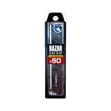 Змінні леза 18 мм/Cutter blades RAZAR BLACK 18mm, Box of 50 pcs TAJIMA (LCB50RB-50H)