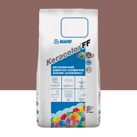Цементний розчин Mapei KERACOLOR FF №143, для швів до 6 мм, теракотовий, 2 кг (5051432)
