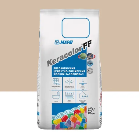 Цементний розчин Mapei KERACOLOR FF №138, для швів до 6 мм, мигдаль, 2 кг (5051382)