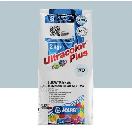 Затирка цементная Mapei Ultracolor Plus №170, голубой, 2 кг (6017002A)