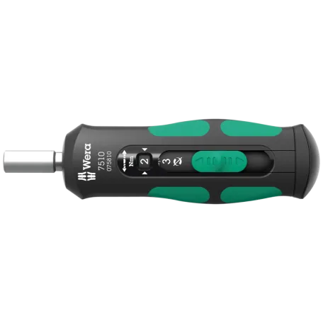 Динамометрическая реверсная отвертка WERA 7510 Kraftform Safe-Torque Speed ​​1-3 Nm (05075810001)