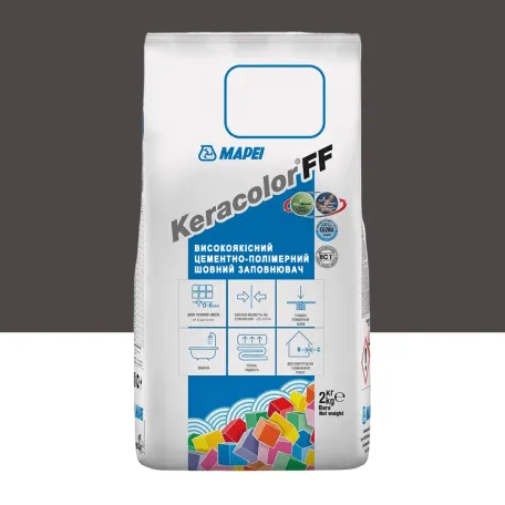Цементний розчин Mapei KERACOLOR FF №149, для швів до 6 мм, вулканічний попіл, 2 кг (5051492)