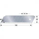 Сегментні леза 22 мм TAJIMA Endura J- Blade, 10шт (CB62H)