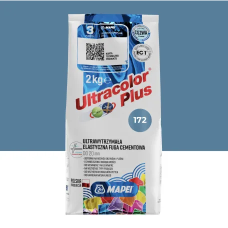 Фуга цементна Mapei Ultracolor Plus №172, небесно синій, 2 кг (6017202A)