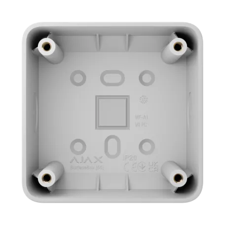 Коробка для зовнішнього монтажу Ajax SurfaceBox для пристрою LightSwitch чи Outlet White (107589.293.WH)