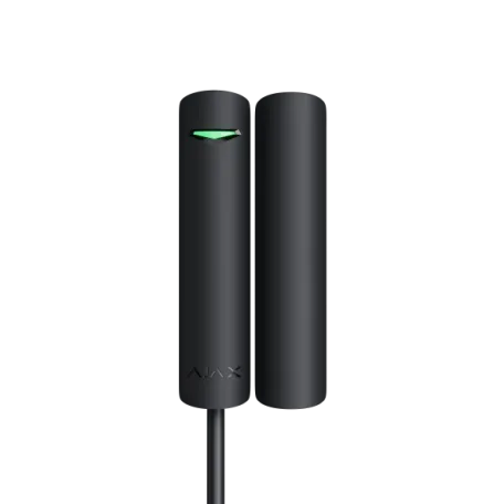 Дротовий датчик відкриття дверей/вікна Ajax DoorProtect Fibra Black (44392.03.BL1)
