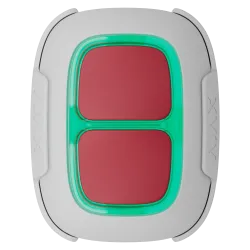 Бездротова тривожна кнопка для обʼєктів підвищеного ризику Ajax Superior DoubleButton G3 Jeweller White (138642.79.WH1)