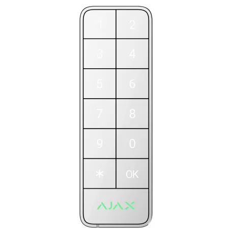 Дротова клавіатура Ajax Superior KeyPad Outdoor Fibra White (117759.285.WH)