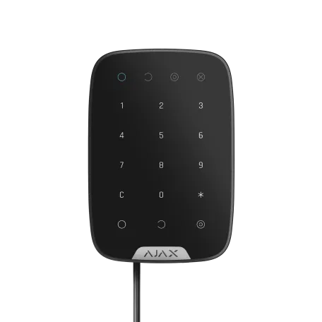 Дротова сенсорна клавіатура Ajax KeyPad Fibra Black (44400.12.BL1)