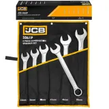 Набір ключів рожково-накидних в чохлі 6 од. (33-50 мм) JCB Tools JCB-5061P, (61293)