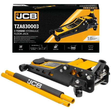 Домкрат підктаний, гідравлічний, 3т. JCB Tools, JCB-TZA830003, (59877)