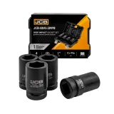 Набір головок ударних глибоких 4 од. 1'' (6-гр.) (27, 32, 33, 36 мм) JCB Tools JCB-8041-5MPB, (64925)