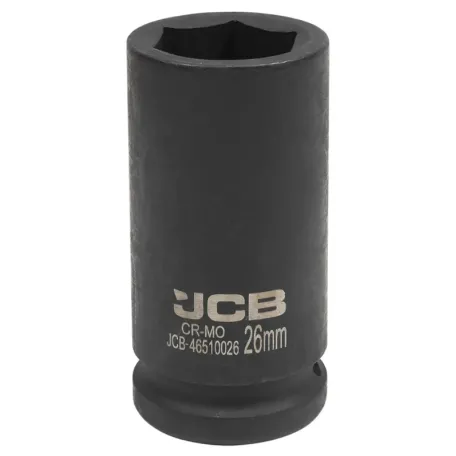 Головка ударна, торцева, глибока. (6-гранна) JCB Tools JCB-46510026, 3/4