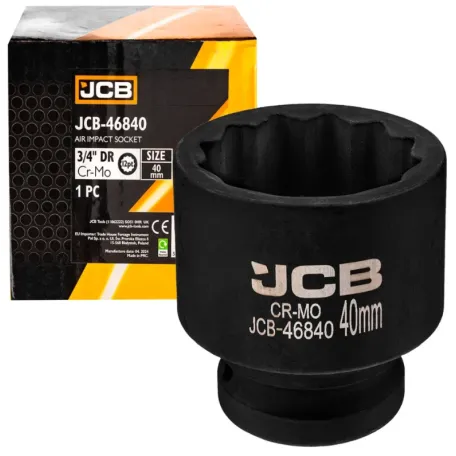 Головка ударна, торцева, (12-гранна) JCB Tools JCB-46840, 3/4