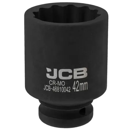 Головка ударна, торцева, глибока. (12-гранна) JCB Tools JCB-46810042, 3/4