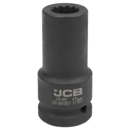 Головка ударна, торцева, глибока. (12-гранна) JCB Tools JCB-46810017, 3/4