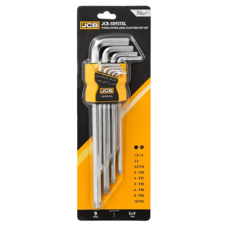Haбіp Г-подіб. ключів HEX/TORX 9 од. JCB Tools JCB-5093TXL, (60957)