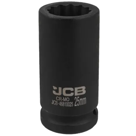 Головка ударна, торцева, глибока. (12-гранна) JCB Tools JCB-46810025, 3/4