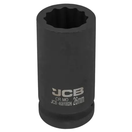 Головка ударна, торцева, глибока. (12-гранна) JCB Tools JCB-46810026, 3/4