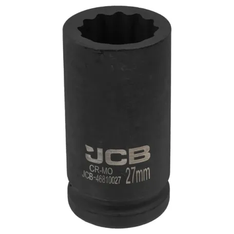 Головка ударна, торцева, глибока. (12-гранна) JCB Tools JCB-46810027, 3/4