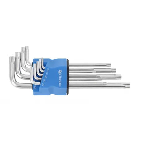 Набір ключів HOEGERT TORX, S2, довгих, 9 шт, (HT1W830)
