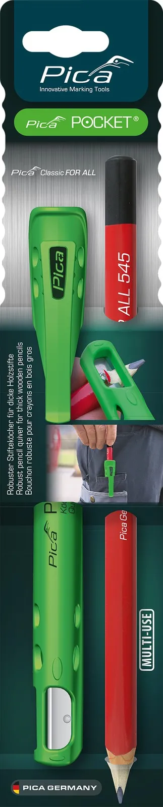 Тримач із точилкою Pica Pocket з олівцем FOR ALL 2B (505/04)