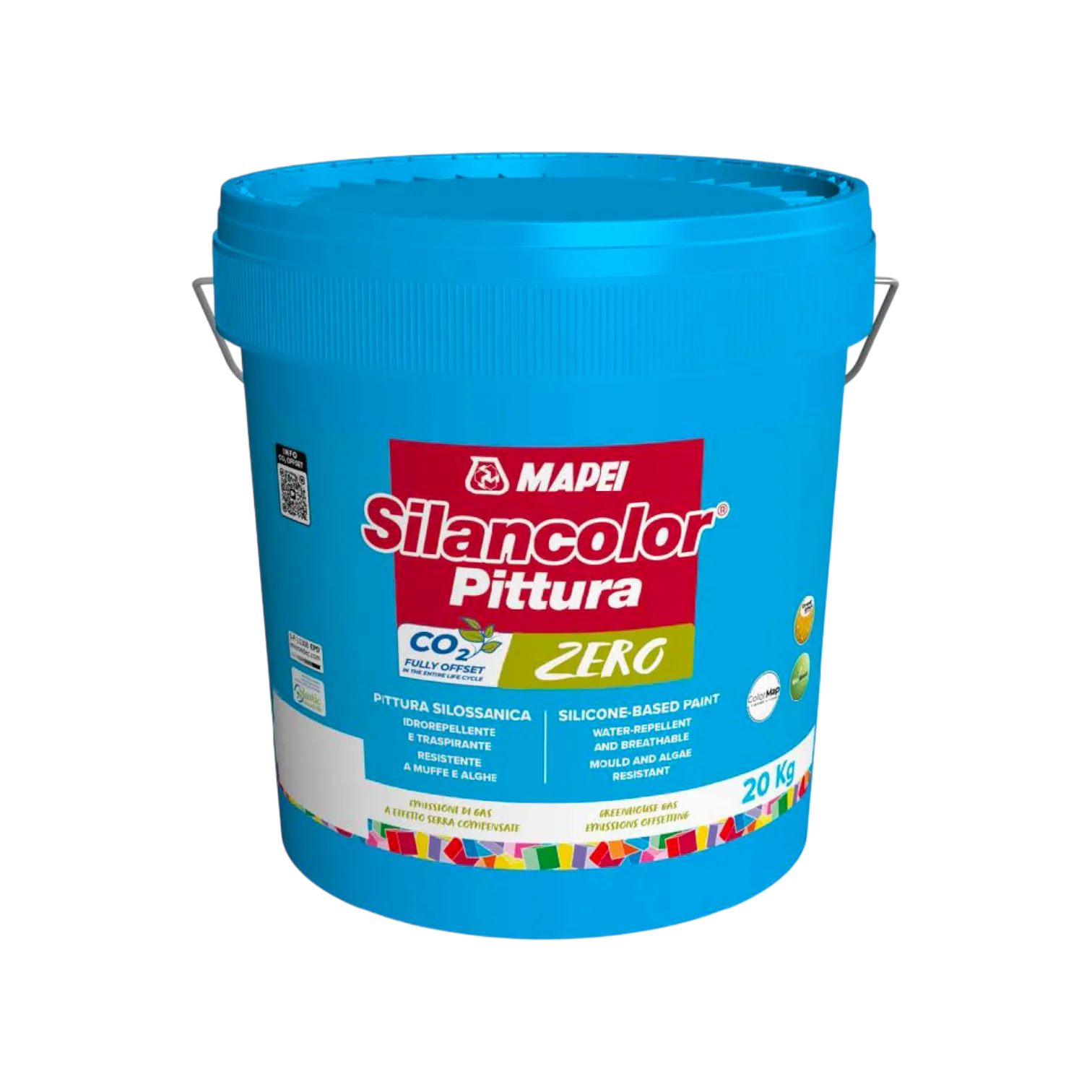 Силіконова фарба Mapei Silancolor Pittura Zero Base P, 5 кг