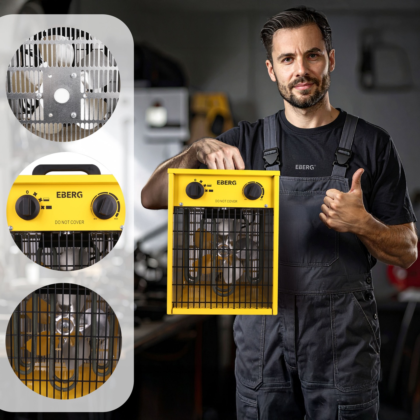 Тепловая пушка EBERG EBH30 вид спереди