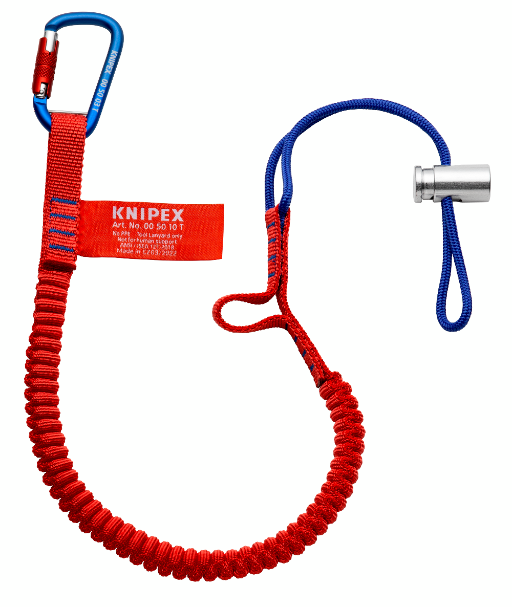 Страхувальний строп KNIPEX із карабіном для інструменту (00 50 12 T BK)