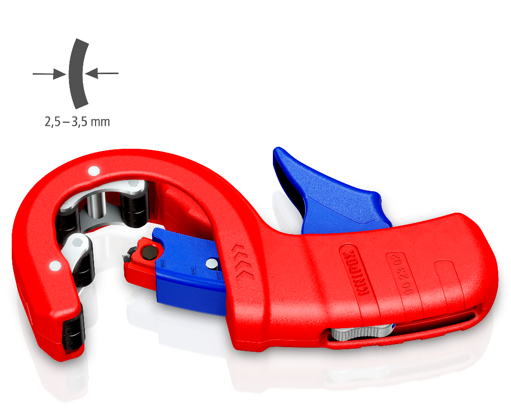 Труборіз KNIPEX DPT50 для товстостінних пластикових труб Ø 32/40/50 мм (90 23 02 BK)
