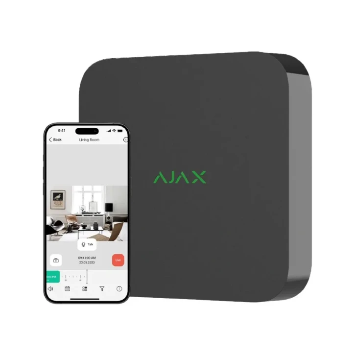 Мережевий відеореєстратор Ajax NVR (8ch) (8EU) Black (70938.122.BL)