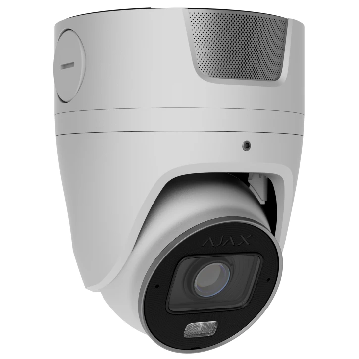 Дротова IP-камера відеоспостереження Ajax Superior TurretCam HLVF (8 Mp) White (135576.197.WH1)