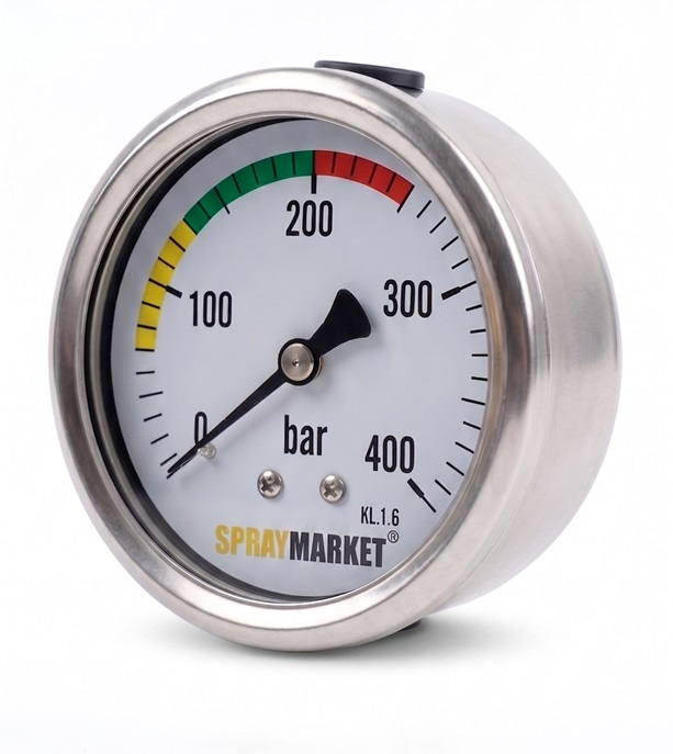 Посилений манометр SPRAYMARKET SM-RG 400 бар 1/4